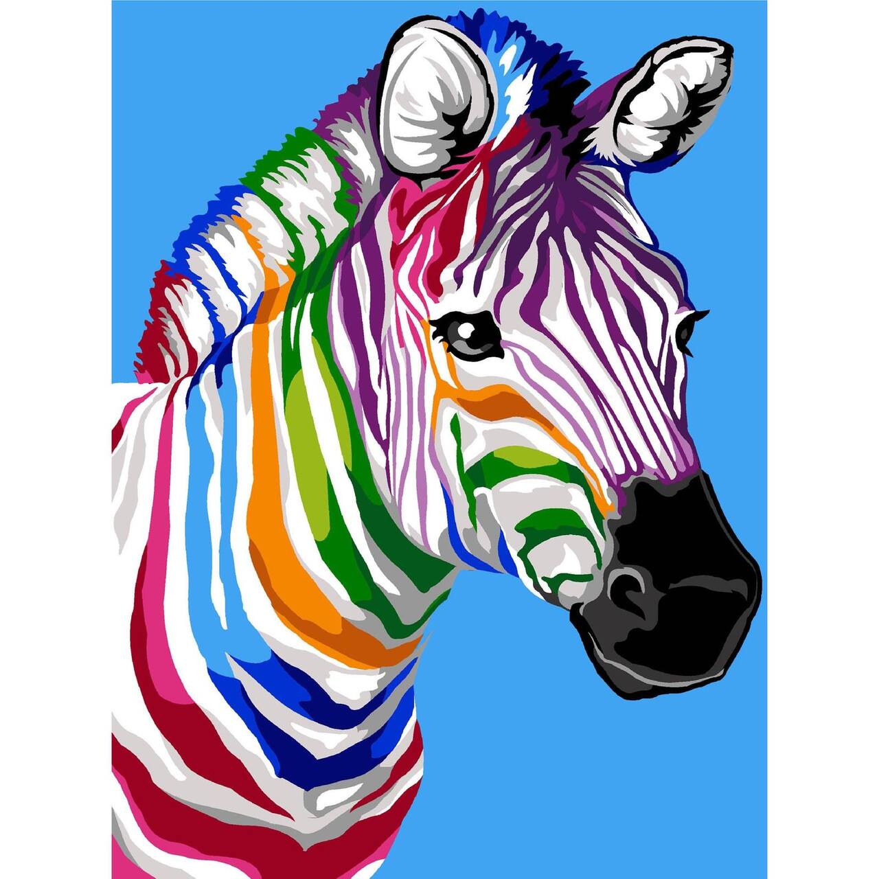 Gobelin The Stripes of The Zebra Printed Tapestry Needlepoint Canvas